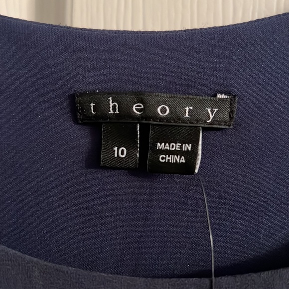 Theory Sleeveless Haridee Navy Dress - Picture 4 of 7